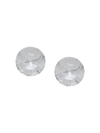 Saint Laurent Smoking Crystal Earrings 594183Y1526 Silver | Farfetch
