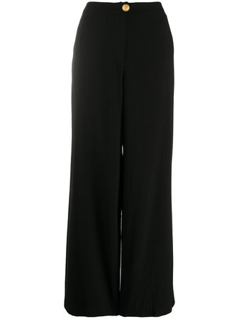 Shop black Chanel Pre-Owned 1998 high-waist wide-leg trousers with Express Delivery - Farfetch