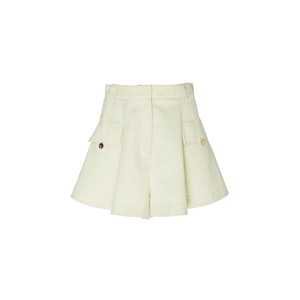 Kota Pleated Crepe Shorts by Acler
