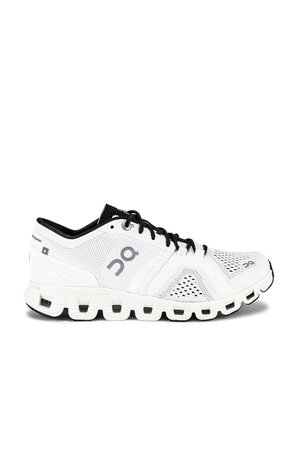 On Cloud X Sneaker in White & Black | REVOLVE