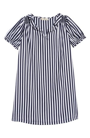 Tucker + Tate Shine Stripe Puff Sleeve Dress (Toddler Girls, Little Girls & Big Girls) | Nordstrom