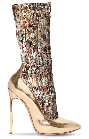 gold sparkling casadei shoes
