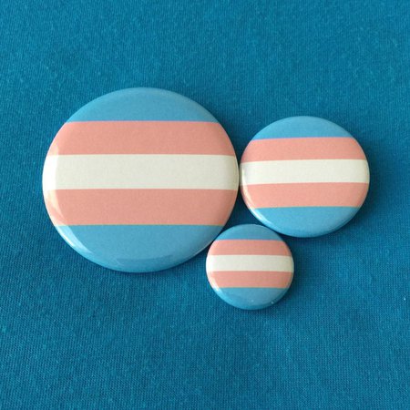 Transgender Trans Classic Pride Flag Pin Badge Pinback Button | Etsy
