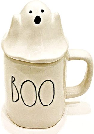 Amazon.com: Rae Dunn Artisan Collection by Magenta Boo with Ghost Topper Halloween Coffee Tea Mug: Kitchen & Dining