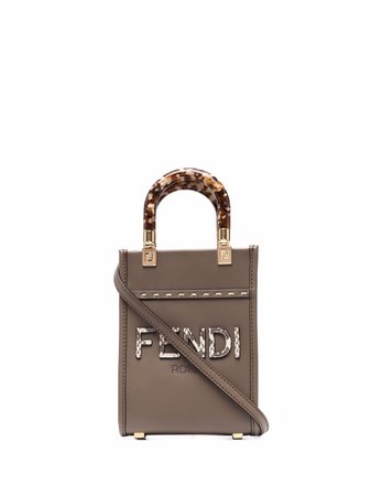 Shop Fendi mini Sunshine tote bag with Express Delivery - FARFETCH