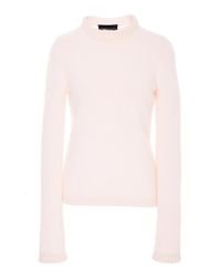 Oliver Bonas- Long Sleeve Mohair Sweater in Pink