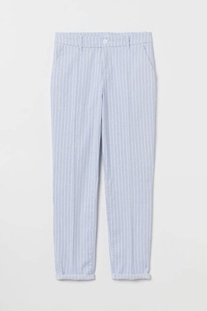 Ankle-length Chinos - Blue