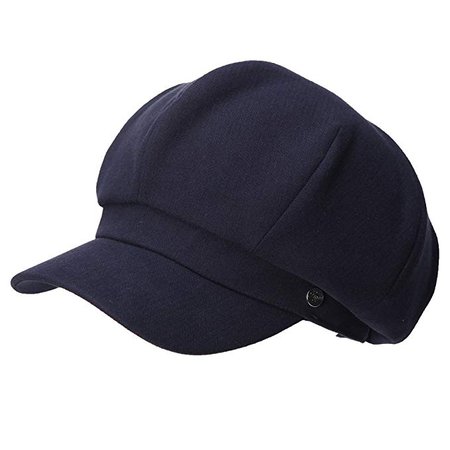 Siggi Ladies 100% Cotton Newsboy Cabbie Cap Beret Hat Painter Caps for Women Navy Blue at Amazon Women’s Clothing store:
