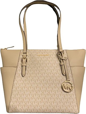 Amazon.com: Michael Kors Charlotte Large Top Zip Tote Luggage : Clothing, Shoes & Jewelry