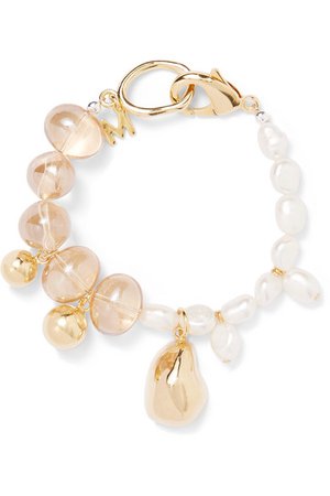 Mounser | Gold-plated glass and pearl bracelet | NET-A-PORTER.COM