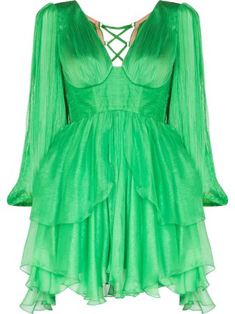 Maria Lucia Hohan Lilou Draped Silk Mini Dress - Farfetch