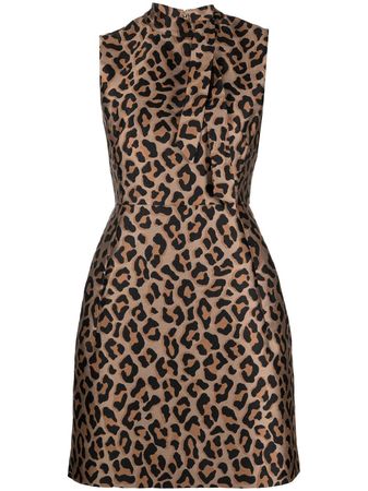 Kate Spade leopard-jacquard Sheath Dress - Farfetch