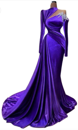 Purple formal gown