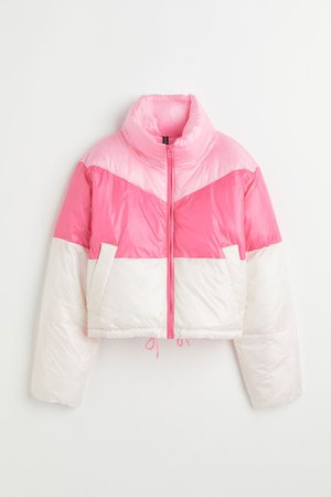 rain Ski neon Pink color block H&M colorblock US