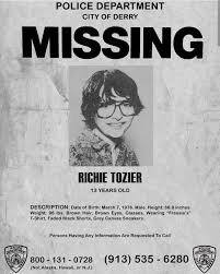 Richie tozier missing poster - Google Search