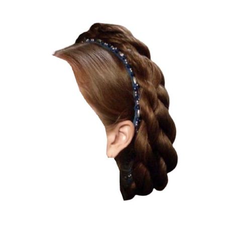 brown hair renaissance updo braided medieval
