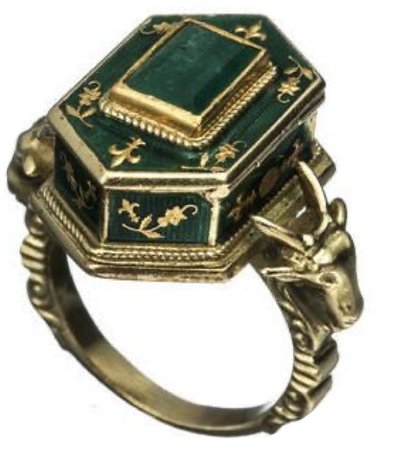 green gold ring