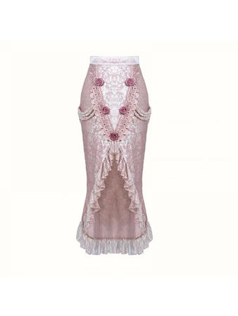 sakura nightmare pink mermaid skirt