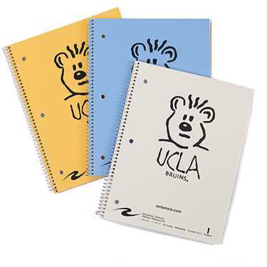 UCLA Store - 3 PACK UCLA UNKNOW SPIRAL 80CT