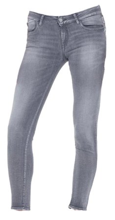 LE TEMPS DES CERISES - Amick pulp slim 7/8ème détails sequins jeans gris N°2