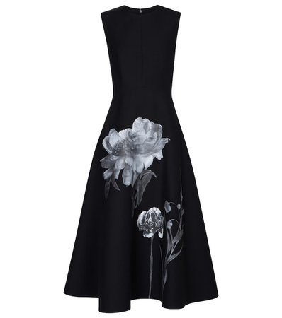 Valentino Floral Crêpe Couture Midi Dress | Valentino / Garavani - Mytheresa