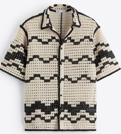 Shirt Zara crochet