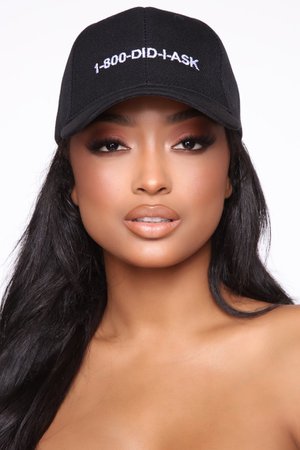 Did I Ask Hat - Black/White – Fashion Nova