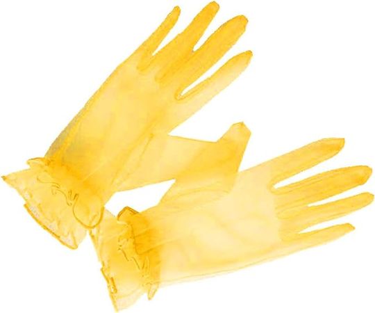 Amazon.com: Women Short Tulle Gloves for Wedding PromTulle Bridal Party Gloves for Girls : Clothing, Shoes & Jewelry