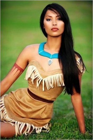 Pocahontas Cosplay Circle Lenses & Wig