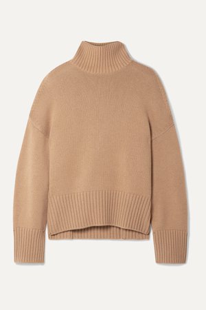 Tan Cashmere turtleneck sweater | Loro Piana | NET-A-PORTER