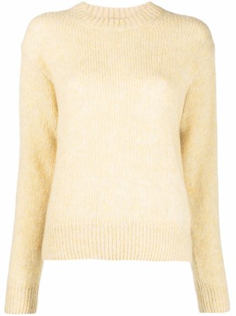 Closed Crew Neck Knitted Jumper