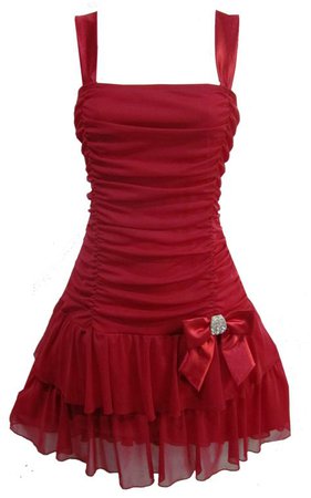 red holiday mini-dress