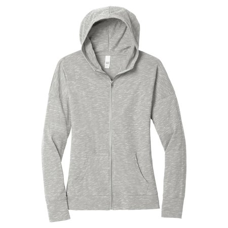 gray zip hoodie