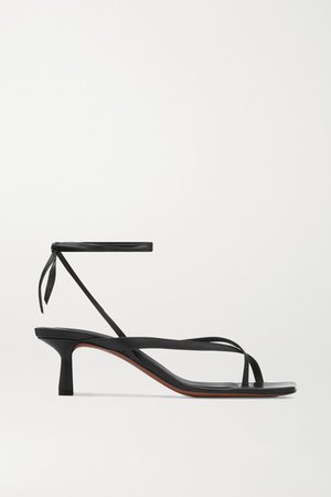 Situla Leather Sandals - Black