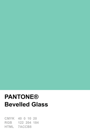 PANTONE Color: Bevelled Glass