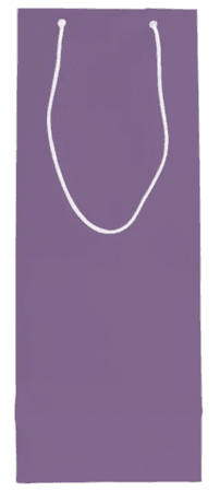 Mid-tone Purple Solid Colour Lavender Silk Wine Gift Bag