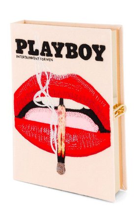 Small Playboy Lips Embroidered Clutch By Olympia Le-Tan | Moda Operandi