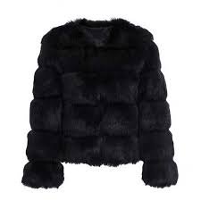 fur coat black - Google Search