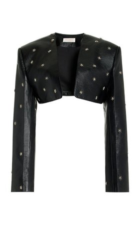 Star-Embroidered Cropped Jacket By Matériel | Moda Operandi