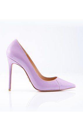 Shoes: 'PARIS' Lilac Patent Leather Pointy Toe Heels 5"