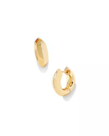 Mikki Metal Huggie Earrings in Gold | Kendra Scott