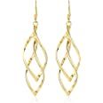 Earrings for Women 18K Gold Linear Swirl Wire Earrings For Women Dangling Boho Dangle Drop,Classic Infinity Earrings for Women Girls: Clothing, Shoes & Jewelry