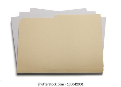 Group Stacked Files Top View Isolated Stock Photo 696789433 | Shutterstock
