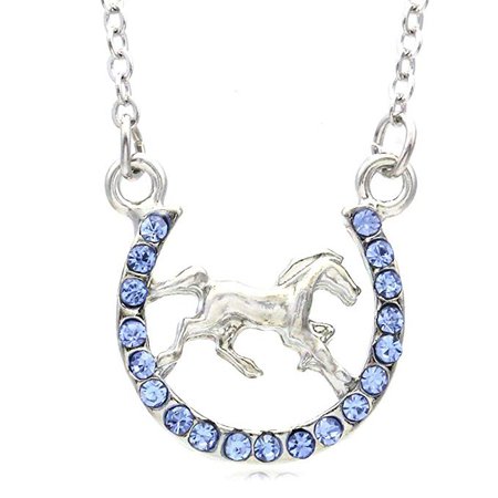 blue horse shoe necklace - Pesquisa Google