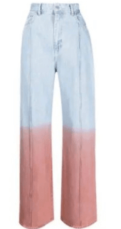 blue pink Pants