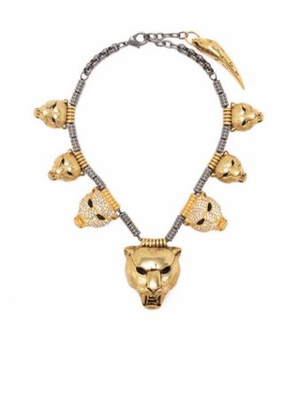 Roberto Cavalli tiger's Head Necklace - Farfetch