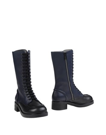navy blue boots