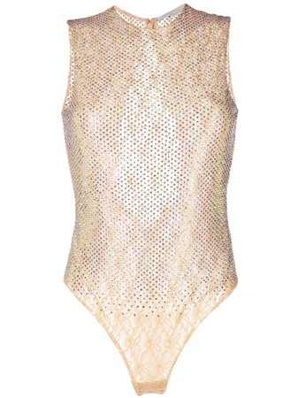 Stella McCartney crystal-embellished stretch-lace Bodysuit - Farfetch