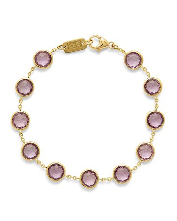 Ippolita Lollipop Stone & Chain Bracelet in Amethyst