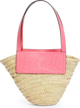 Small Loubishore Logo Straw Tote | Nordstrom